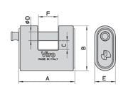 Cadenas HAUTE SECURITE Viro 4117 X INOX