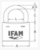 Lot de 3 Cadenas INOX M-30 Marine IFAM